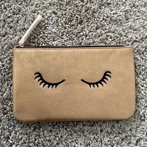 Stella & Dot metallic eyelash pouch